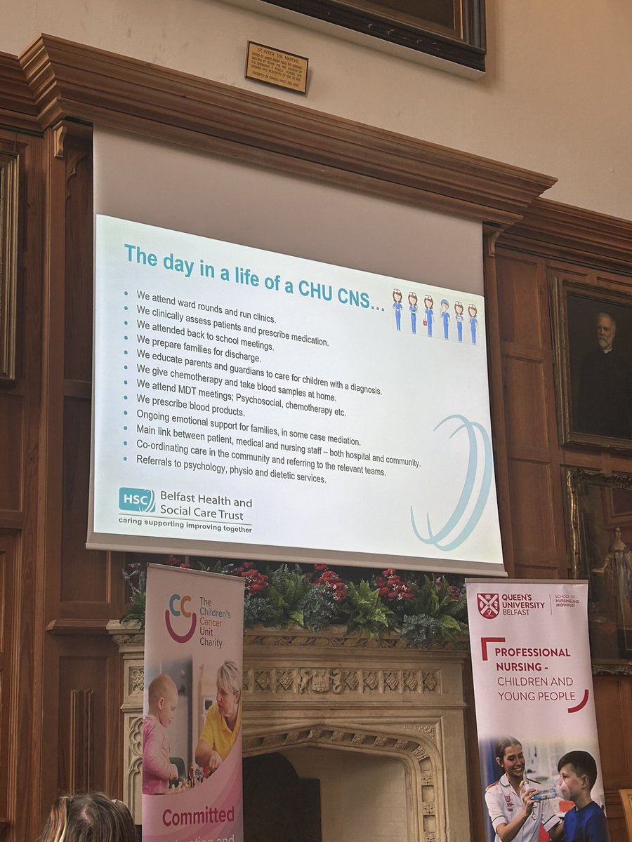 Our Clinical Nurse Specialists Emma and Alana share an insight into their roles and how they support and impact a child or young person’s cancer journey. <a href="/QUBSONM/">QUBNursing&Midwifery</a> 

#CCC24 #supportingfuturenurses
