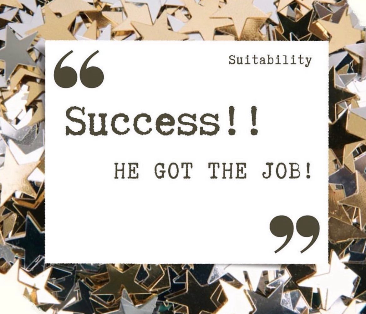 HE GOT THE JOB 🔔 Nothing beats going into a Bank Holiday weekend more than sharing some awesome news. One of the our gents who received some wonderful clothing earlier in the week attended his interview yesterday looking confident only went and GOT THE JOB!! Congrats 🙌🏻