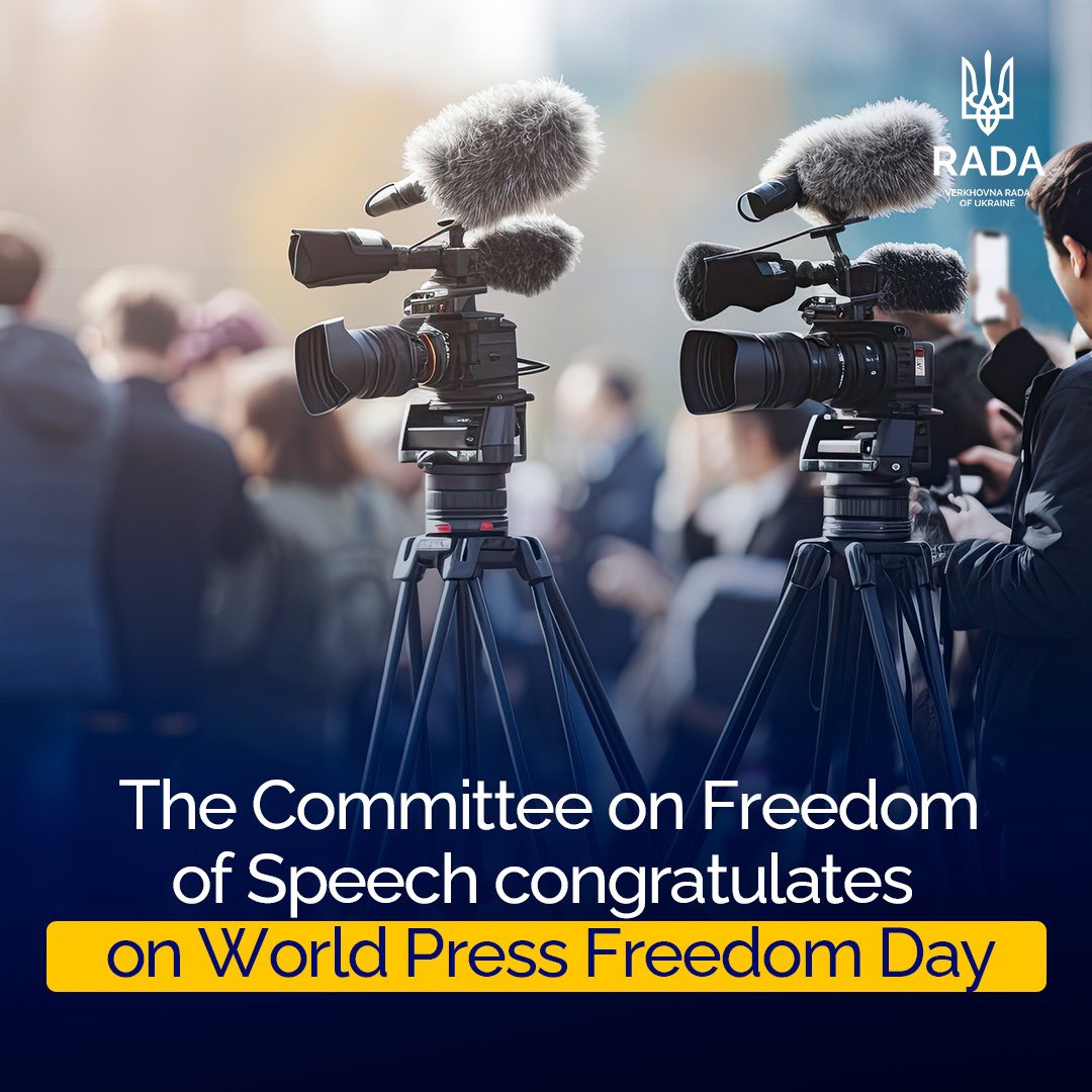 The Committee on Freedom of Speech congratulates on the World Press Freedom Day: rada.gov.ua/en/news/News/2…