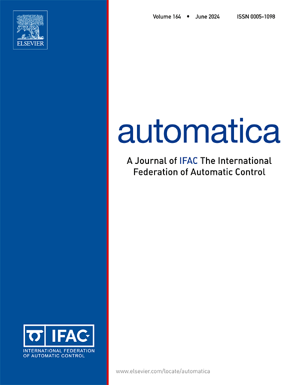 Congratulations to the authors of our Automatica Editor's Choice article for March 2024!

Don't miss out on this exceptional contribution to the field of control systems. Read the article here for free: spkl.io/60114NGh1

@IFAC_Control @Kay_CSPublisher
#ControlSystems