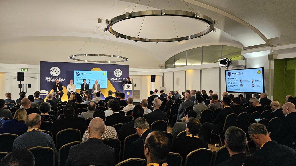 Qualcomm_DE's tweet image. Auf dem Event „Small Cells World Summit“ (SCWS) in London diskutierte @tsirtsisg, Senior Director Technology bei Qualcomm, mit Experten der TK-Industrie über die Herausforderungen der Netzbetreiber beim Betrieb von Small Cells. #SCWS2024