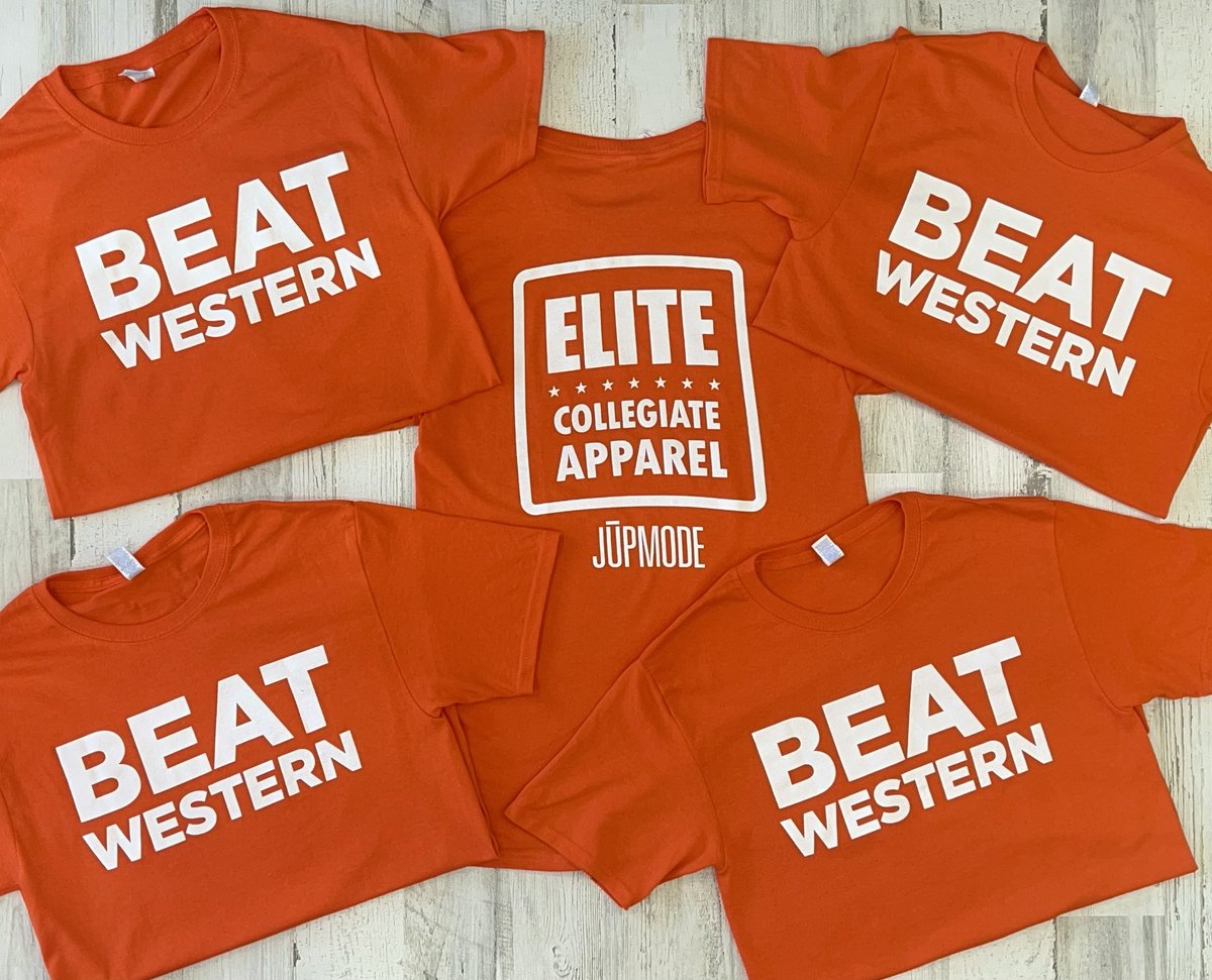 FREE #BEATWESTERN t-shirts are available for anyone headed to Steller Field this weekend to cheer on the Falcons! Sizes S-2X are available, supply is limited. No purchase is necessary. Go Falcons! #BEATWESTERN #yourteamstore #finishtheplan