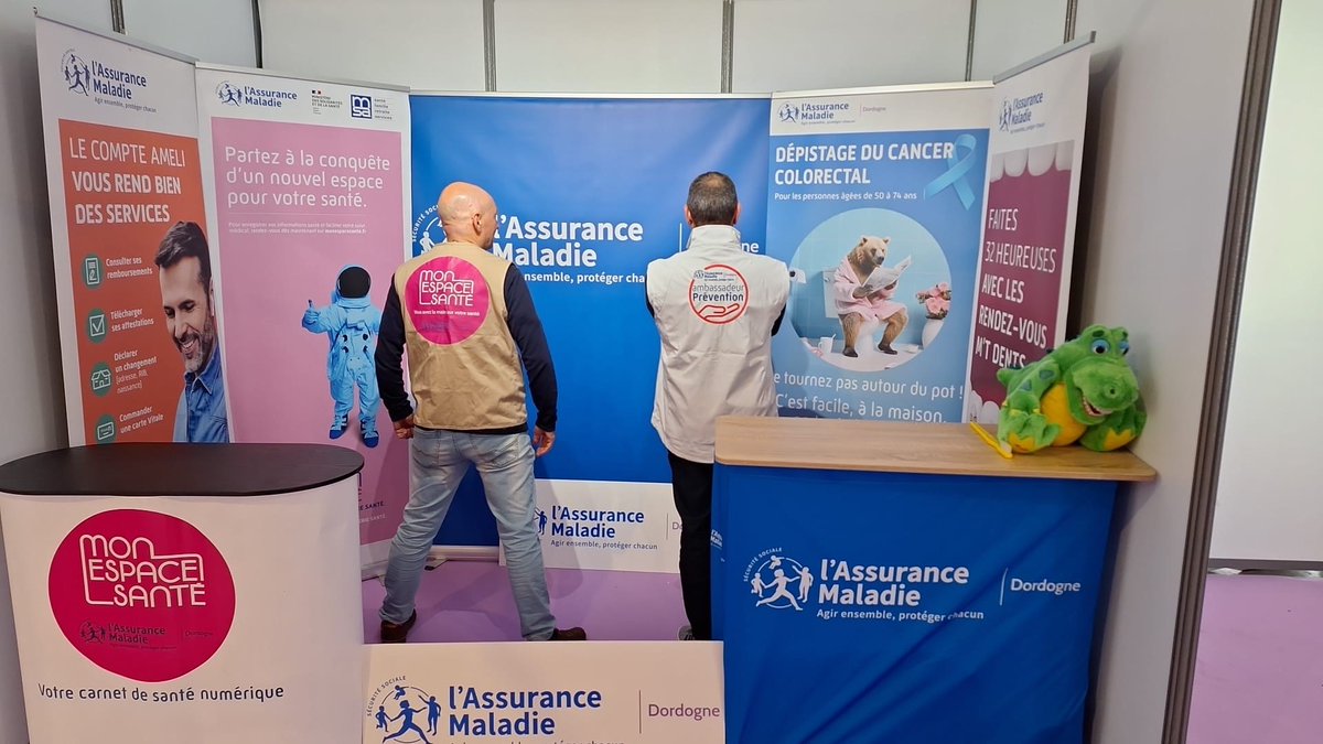 📣 Rejoignez-nous à la Foire exposition de Bergerac. La CPAM de la Dordogne tiendra son stand ce week-end, les 3, 4 et 5 mai ! Notre  équipe sera là pour porter les messages de prévention et promouvoir le Compte ameli, Mon espace santé et l’ordonnance  numérique. Venez nombreux !
