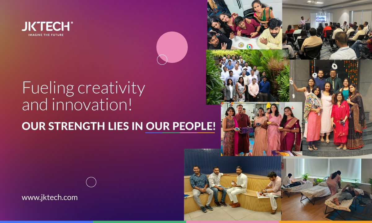 Unleashing Synergies: The Dynamic Team Spirit at JK Tech
 
True innovation springs from nurturing our team's potential.

Let's foster a culture where every voice matters, every idea is embraced, and every individual is empowered to excel

#jktech #jktechuk #jktechus #AI#TeamFirst