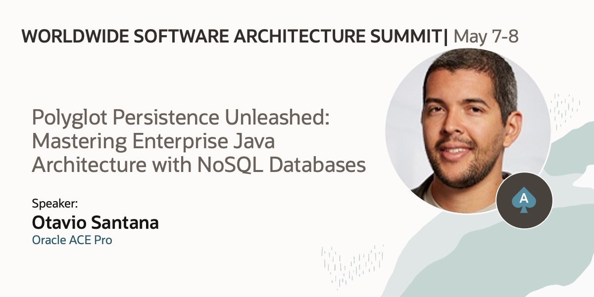 Join WORLDWIDE SOFTWARE ARCHITECTURE SUMMIT 2024 during May 7-8 and get a chance to meet Oracle ACE @otaviojava 👉 
social.ora.cl/6010jHPN4
#OracleACE