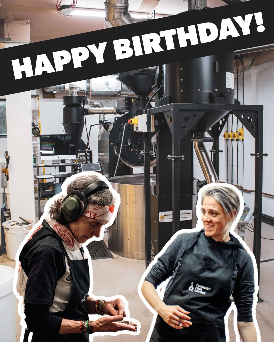 Happy Birthdays to our amazing roasting duo Elizabeth and Neroli, turning green beans brown with incredible consistency 24/7/365* *Not really, we do give them a bit of time off. But only if they ask nicely.