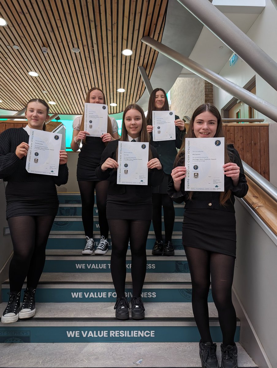 St Stephen's Social Subjects Faculty. (@sshs_socsubs) on Twitter photo Some of our History S2 Heritage Heroes! Pupils achieved the Explorer Award by investigating links between Inverclyde & the Atlantic Slave Trade. Well done and congratulations! (UNCRC Articles 2, 9, 11, 30, 35) <a href="/HHAwardScot/">HeritageHeroAwards</a> <a href="/DavidKillin/">Mr Killin</a> <a href="/StStephens_RRS/">@StStephens_RRS</a> <a href="/sshsparents/">St Stephens Parent Council</a> <a href="/StStephensHS/">Saint Stephen's High School</a> Some of our History S2 Heritage Heroes! Pupils achieved the Explorer Award by investigating links between Inverclyde & the Atlantic Slave Trade. Well done and congratulations! (UNCRC Articles 2, 9, 11, 30, 35) <a href="/HHAwardScot/">HeritageHeroAwards</a> <a href="/DavidKillin/">Mr Killin</a> <a href="/StStephens_RRS/">@StStephens_RRS</a> <a href="/sshsparents/">St Stephens Parent Council</a> <a href="/StStephensHS/">Saint Stephen's High School</a>