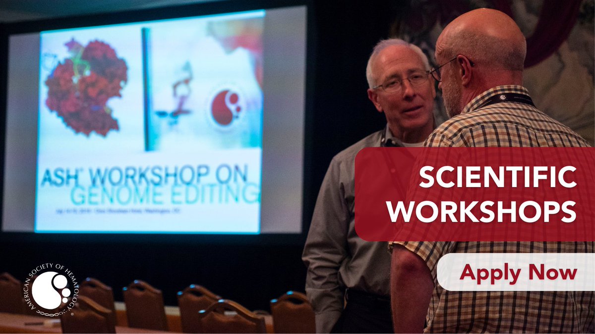 💡 Ready to shape the future of #hematology? 🩸 Last chance to apply to conduct a Scientific Workshop at #ASH2024! Applications close on May 13. Apply Now: ow.ly/jkON50QIOQJ #MedTwitter