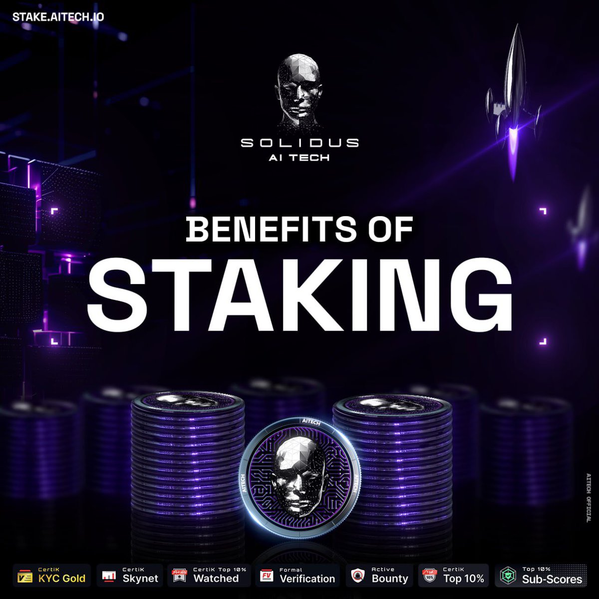 🔥 Staking $AITECH!

✨ Benefits of Staking $AITECH:

🔹 AITECH Pad Tier 
🔹 DAO Voting Rights 
🔹 APY Based on the Pool Duration 

➡️ Stake $AITECH now: stake.aitech.io