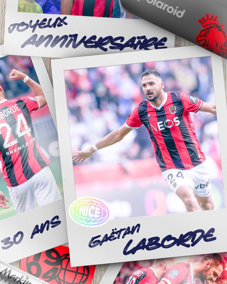 Our striker is celebrating his 30th birthday 🫡 Happy birthday Gaëtan! ❤️🖤🦅 #OGCNice