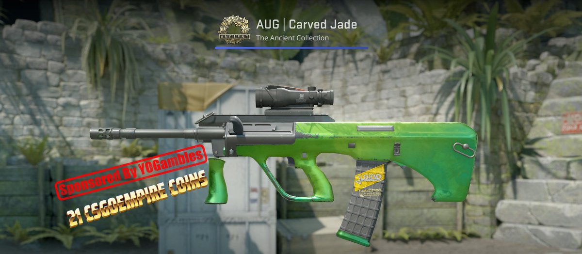 ☠️Sponsored by @YOGambles ☠️ 👉Aug Carved Jade MW / 21 Csgoempire Coins🪙 ✅Follow @YOGambles /Retweet ☑️Subs/Like/watch the video (Show proof-Full page) youtube.com/watch?v=e75wD3… ⏰Rolling in 3 days #CS2 #CSGO #csgoskinsgiveaway