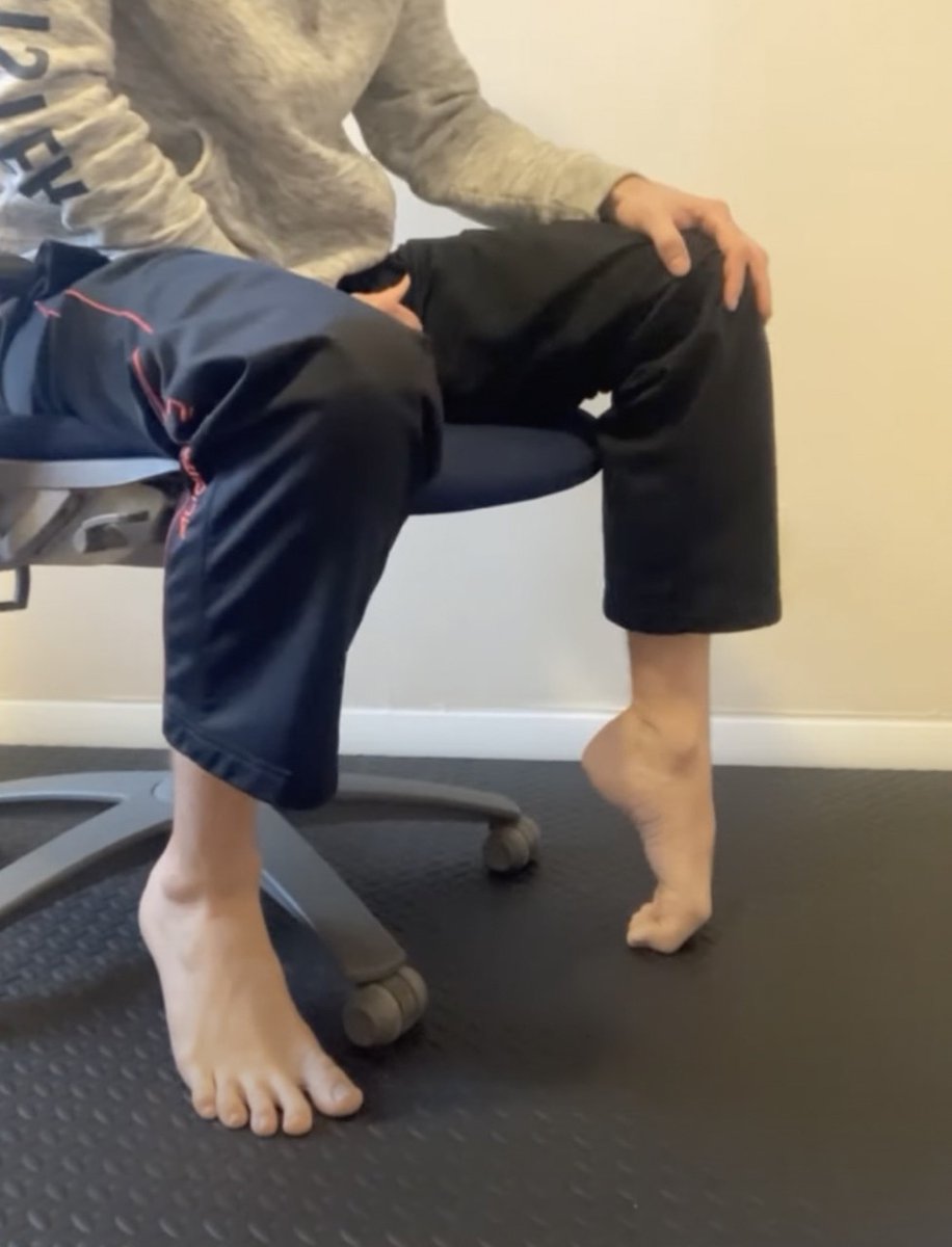No one ever taught you this stretch & it's a damn shame:

the Toe Extensor Stretch. It balances out the foot's musculature after it's been man-handled by toe spring and heel elevation in footwear.

Good for -
> hammertoes
> plantar fasciitis
> bunions
> hallux limitus