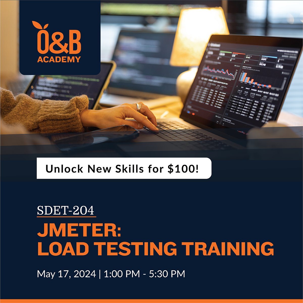 Transform into a software testing pro with our SDET-204 course! Sign up now by emailing training-sales@orangeandbronze.com #professionalgrowth #onbtraining2024 #careerdevelopment #onlybetter #onbway