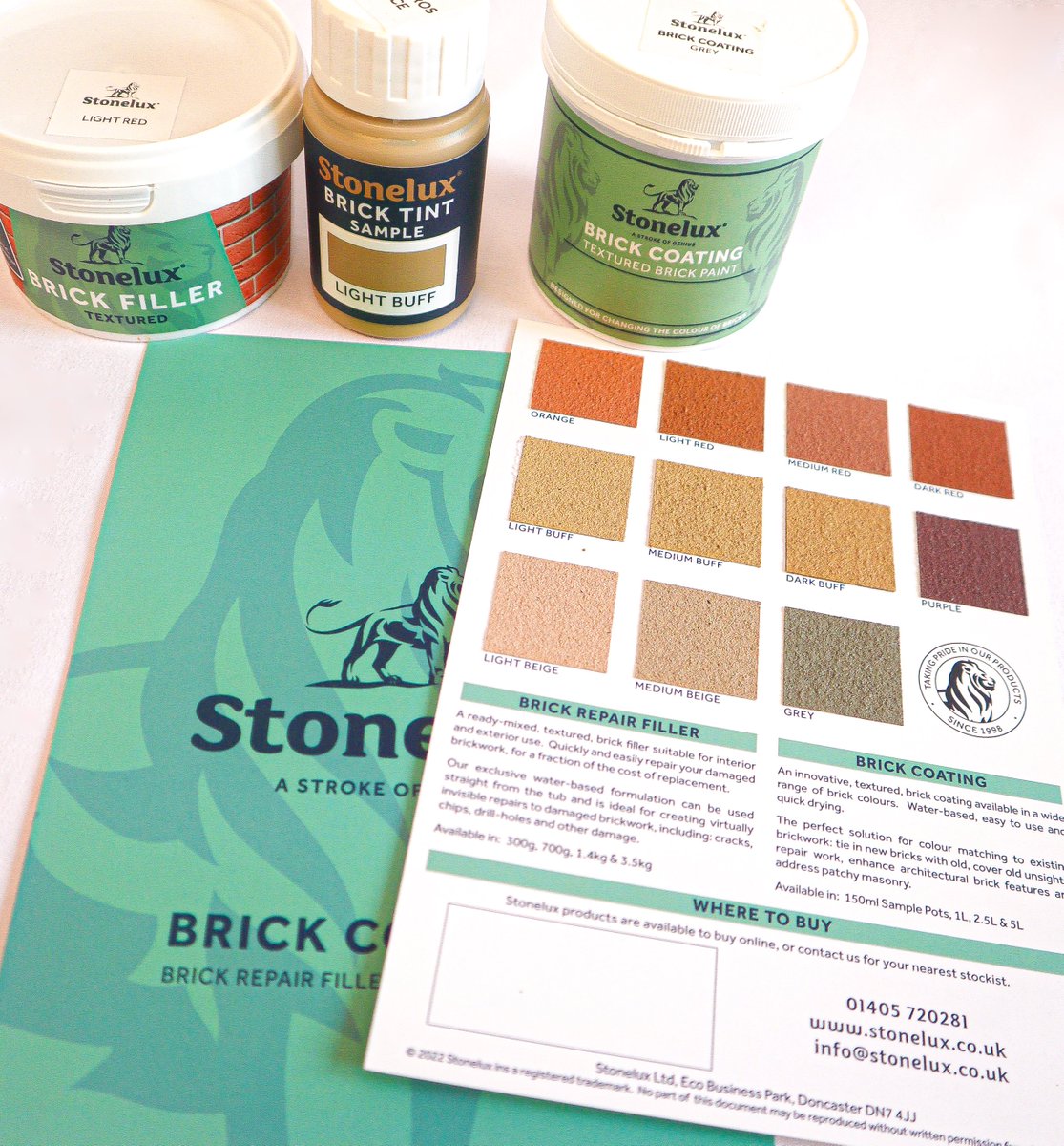 Did you know we also produce colour charts for our Brick Repair Products, featuring 11 painted sample cards of popular brick colours! 🧱🎨
#StoneluxDIY #Brickrepair #colours