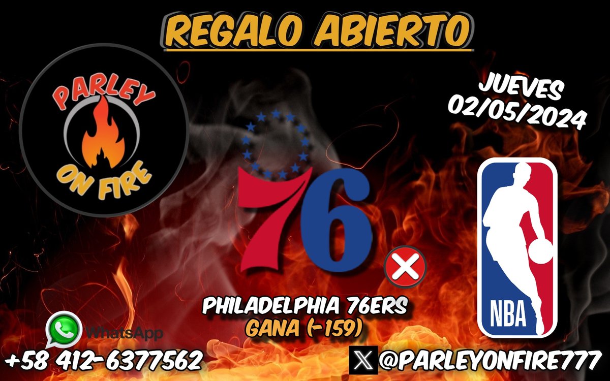 Jueves de Regalo Abierto 🎁 NBA🏀 Fallado❌

#apuestas #apuestasdeportivas #freepicks #parlay #sportsbetting #sportsbettingtips #sportsbettingpicks #betting #BettingX #bettingtips #bettingpicks #NBA #NBAPicks #NBAPlayoffs #Philadelphia76ers @sixers