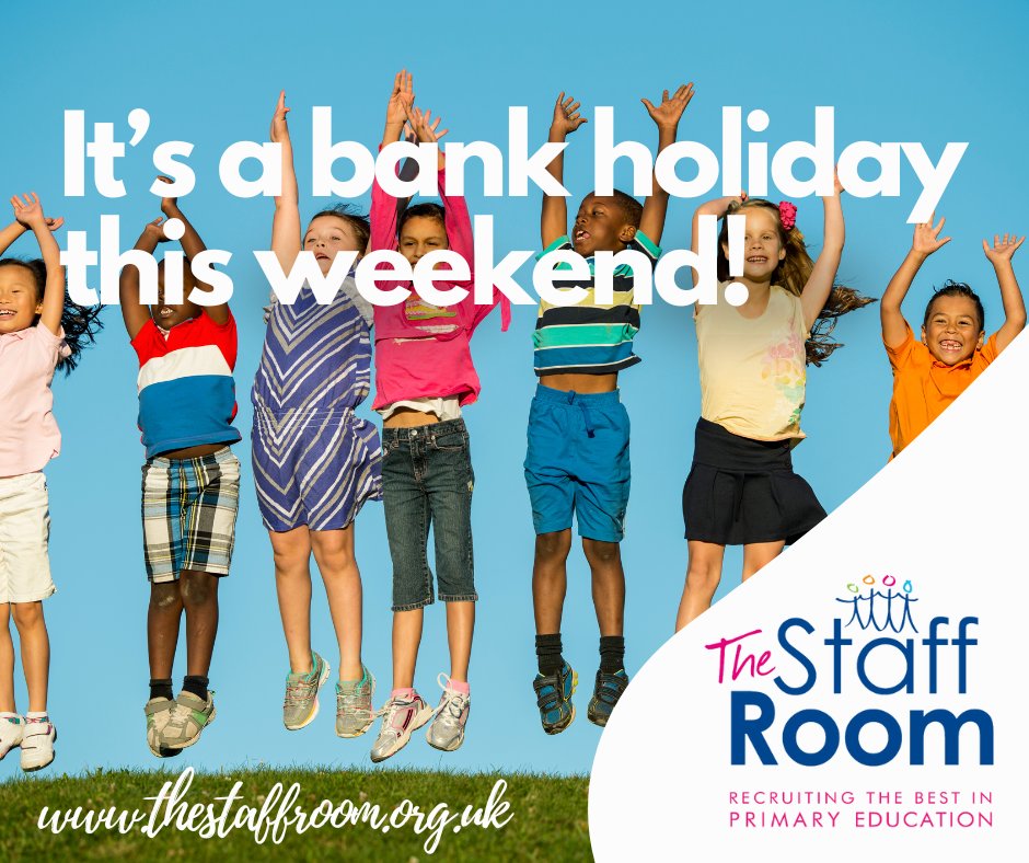 Come rain or shine - whatever you’re up to have a great bank holiday weekend and enjoy the extra day off!  #thestaffroom #primaryteaching #supplyteachers #primaryeducation