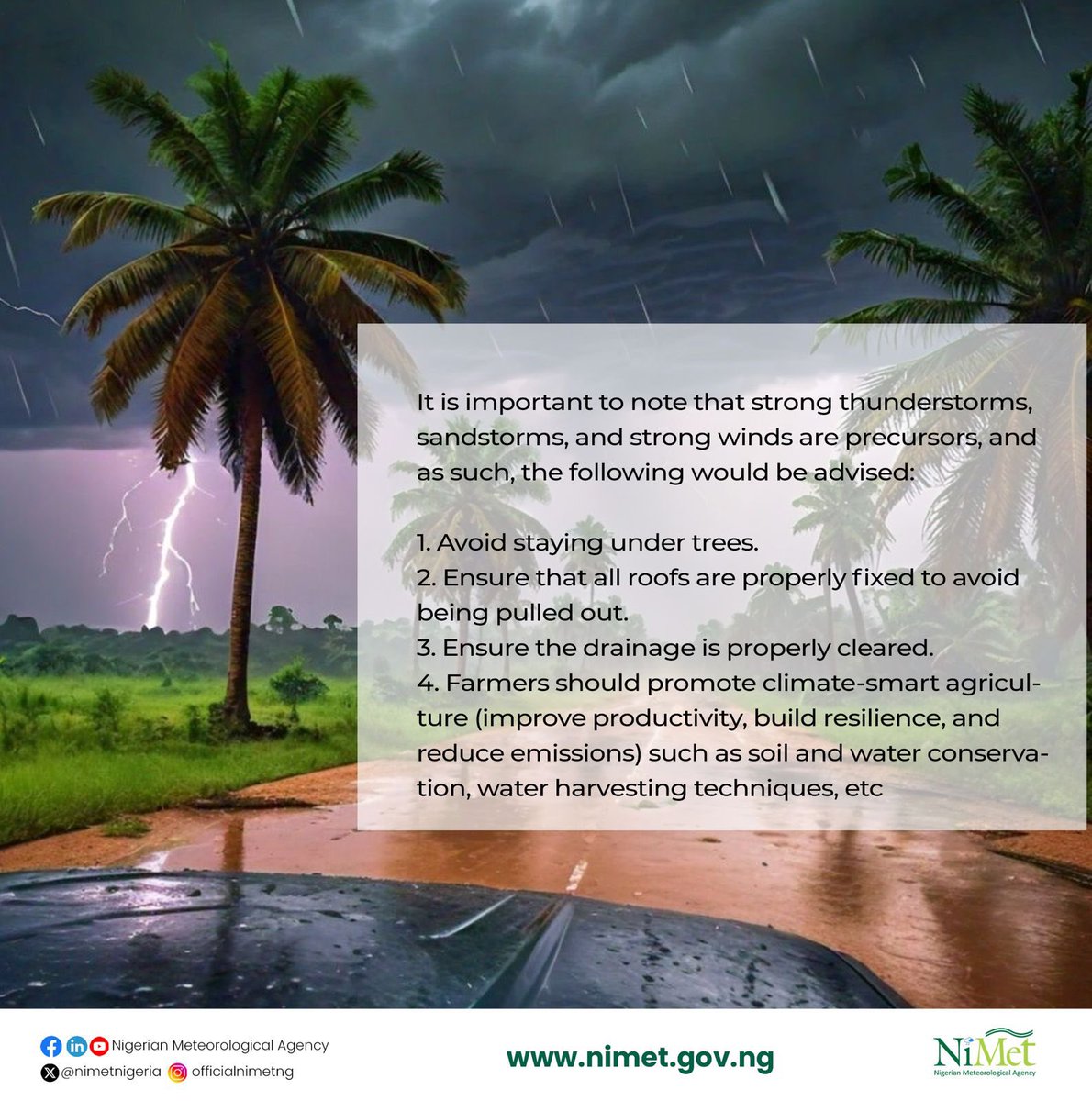 May Weather Outlook for the country. For more details download the Seasonal Climate Prediction from our website nimet.gov.ng #weatheradvisory #responseAbility #earlywarningsforall #nimet #weatheroutlook