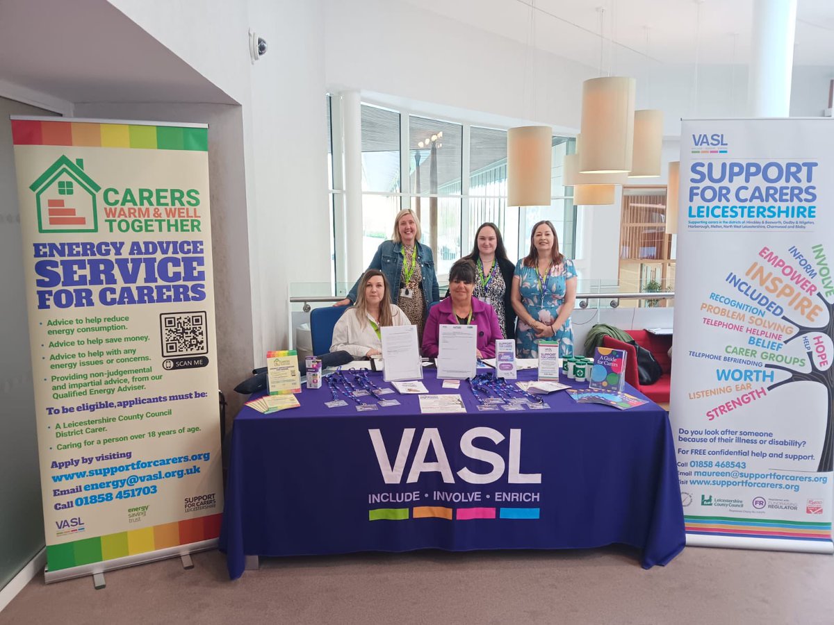 Support For Carers (@support4carers) on Twitter photo Here are 5/9 members of our amazing Support for Carers Team, at a carers event in Burton on Trent today. <a href="/LeicsCountyHall/">Leicestershire CC</a> #unpaidcarers #vasl #supportforcarers Here are 5/9 members of our amazing Support for Carers Team, at a carers event in Burton on Trent today. <a href="/LeicsCountyHall/">Leicestershire CC</a> #unpaidcarers #vasl #supportforcarers
