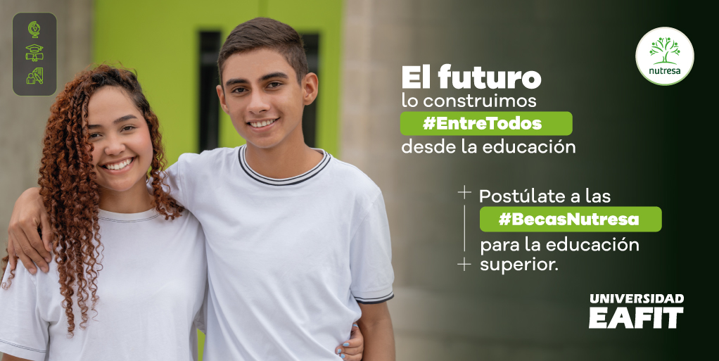 Grupo Nutresa lanza #BecasNutresa para jóvenes de estratos 1, 2 y 3 en Colombia que buscan iniciar su trayectoria universitaria en @Eafit bit.ly/3y2UiHm Postúlate aquí bit.ly/4dqPjQQ