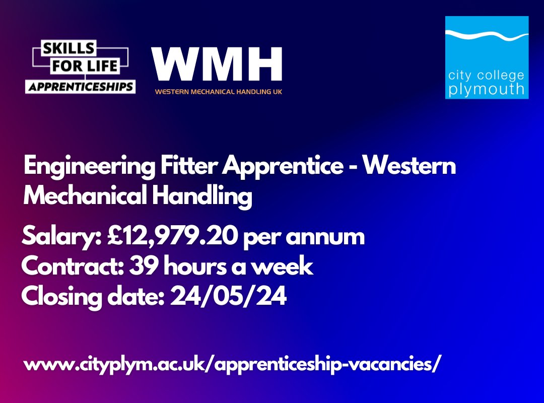 Western Mechanical Handling is looking for an Engineering Fitter apprentice. You'll learn both on the job and through formal training, aiming for a Level 3 Engineering Fitter qualification. If you're eager to advance your career, apply below 👇 bit.ly/3xZWOhF