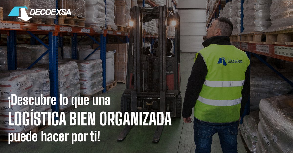 Optimiza tu #cadenadesuministro con una gestión eficiente de tu #almacenaje logístico. Con #Decoexsa mejorarás tu negocio, reduciendo costos y con la garantía de una entrega puntual. ¡Descubre lo que una #logística bien organizada puede hacer por ti!
#LogísticaEficiente #almacén