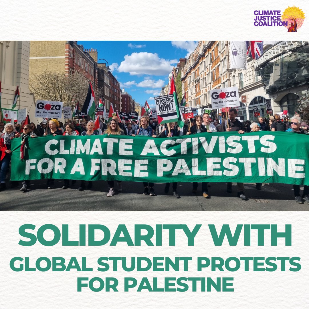 Coalition Statement: Solidarity with the Global Student Movement Protesting for an End to the Genocide in Palestine 🧵👇