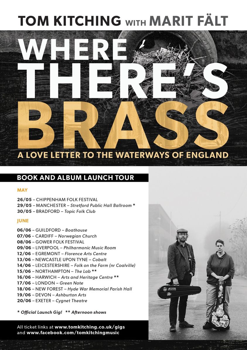 Tom Kitching with Marit Falt bring 'Where There's Brass: A love letter to the waterways of England to the Harwich Arts & Heritage Centre on Sunday 16th June. Read all about this amazing show via harwichfestival.com #gigs #community #harwich