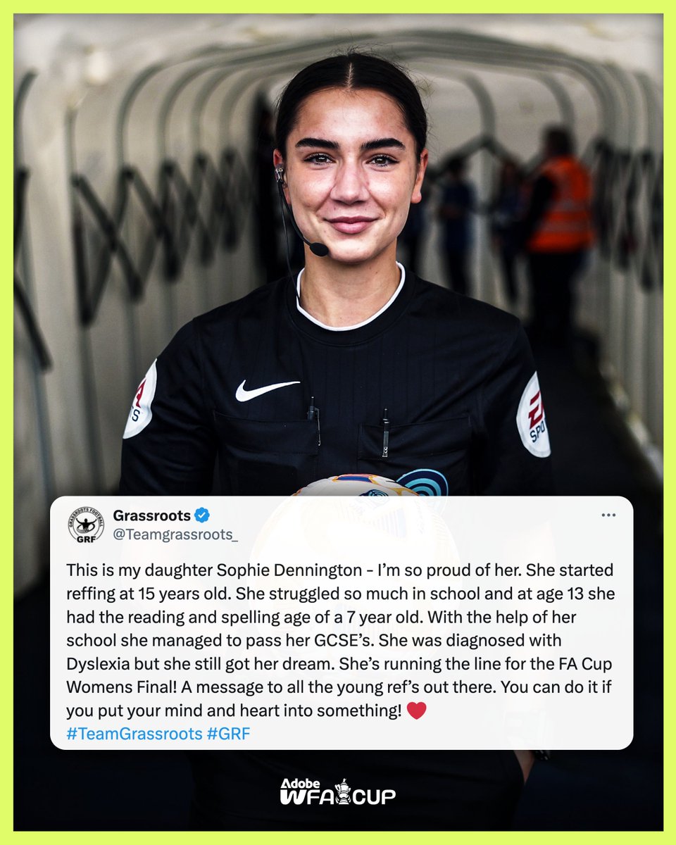 An incredible story 👏❤️ #AdobeWomensFACup