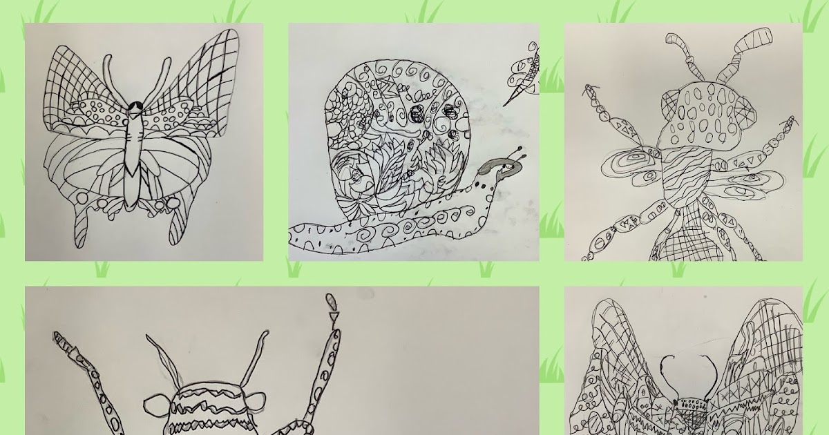 Zentangle Minibeasts in the Robins: We have created our own zentangle minibeasts inspired by the work of Rosalind Monks. We are really proud of our artwork and think that they all look fit to explore their microhabitats. We hope that you like them too!  dlvr.it/T6MMtt