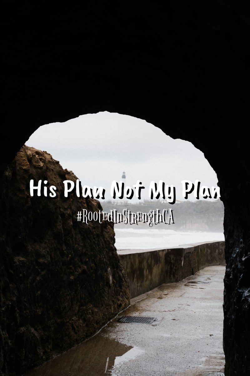 My plans are good but His are better. Keep praying and letting God take the wheel because even if God doesn’t answer our prayer the way we want him to, His Plan Not My Plan is still better. Walk by faith and trust in God today. Luke 22:42 #RootedInStrengthCA