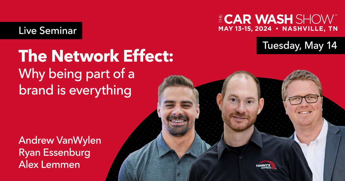 There's an advantage to multi-site interactions and crossover washing, but few have this advantage today. Learn how you can integrate into a nationwide network instead of going alone in "The Network Effect." This mainstage session will be held May 13th at <a href="/TheCarWashShow/">TheCarWashShow</a>