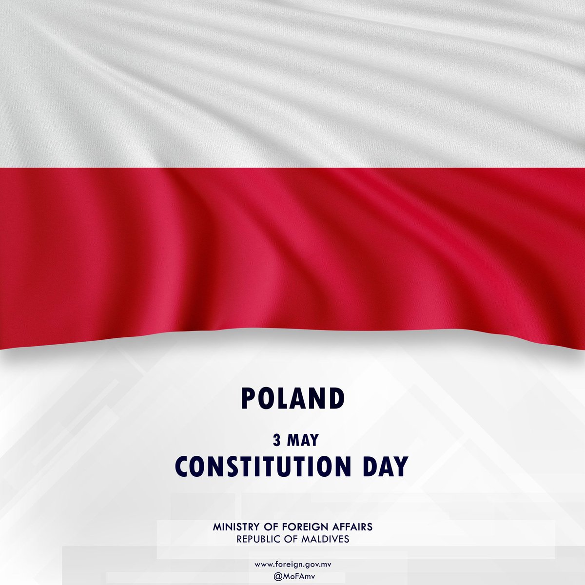 Minister Zameer sends Constitution Day greetings to the Foreign Minister of Poland 📃 Press Release | t.ly/Boq6Z