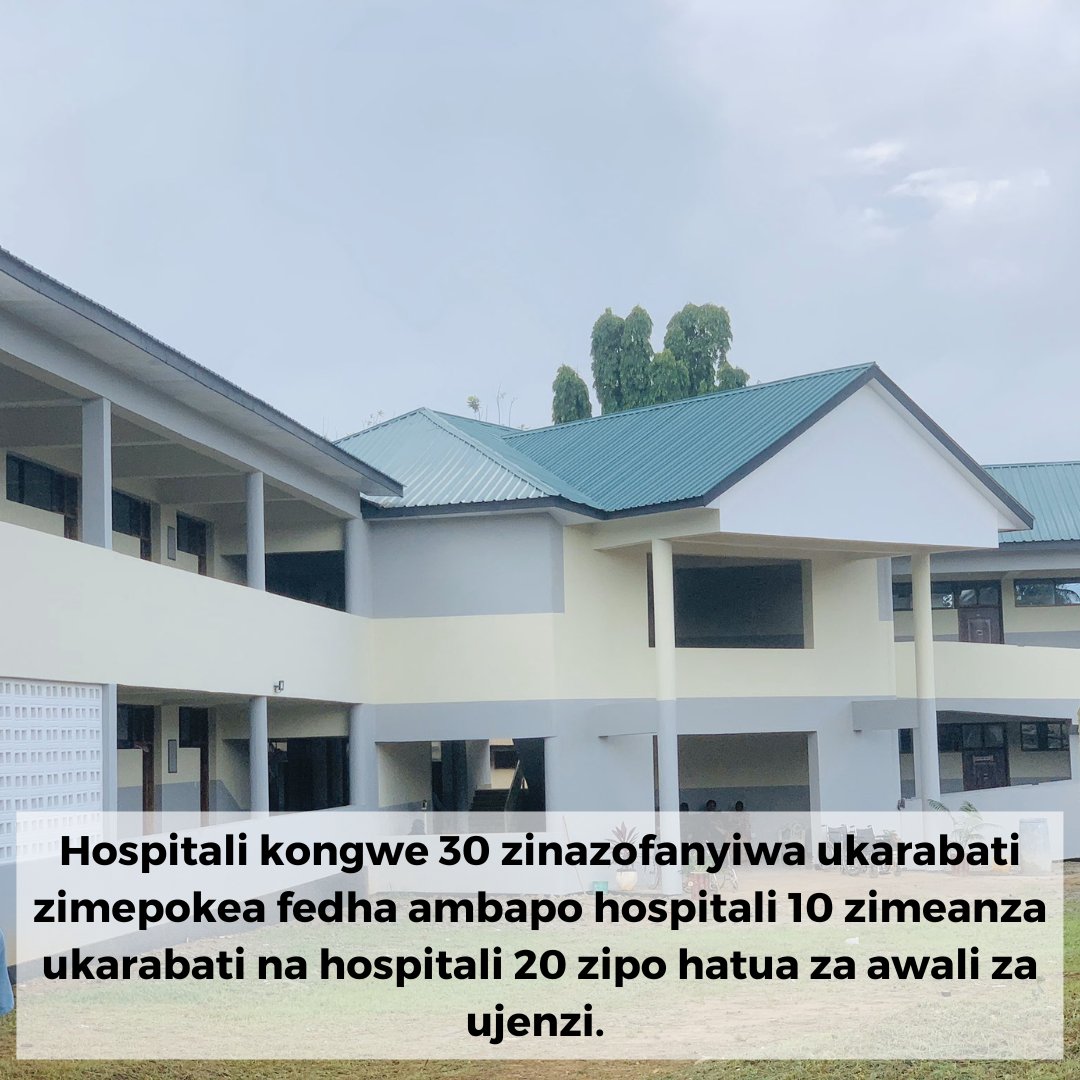 Maboresho hospitali kongwe 30.

#mamayukokazini
#mamaanafanikisha
