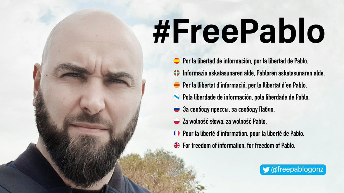Pablo González lleva más de 2 años detenido en Polonia por ejercer su trabajo de periodista. Hoy, #WorldPressFreedomDay, seguimos exigiendo un juicio justo y que cese la vulneración de derechos que está sufriendo. Sin un periodismo libre no hay democracia #FreePabloGonzález