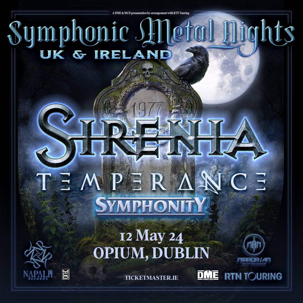 🚨 THIS DAY WEEK 🚨 @sireniaband w/Temperance @ Symphonity at @OpiumLiveDublin Tickets still available from Ticketmaster and venue. Times (subject to change): Doors 7 Symphonity 7.10 Temperance 8.00 Sirenia 9.20