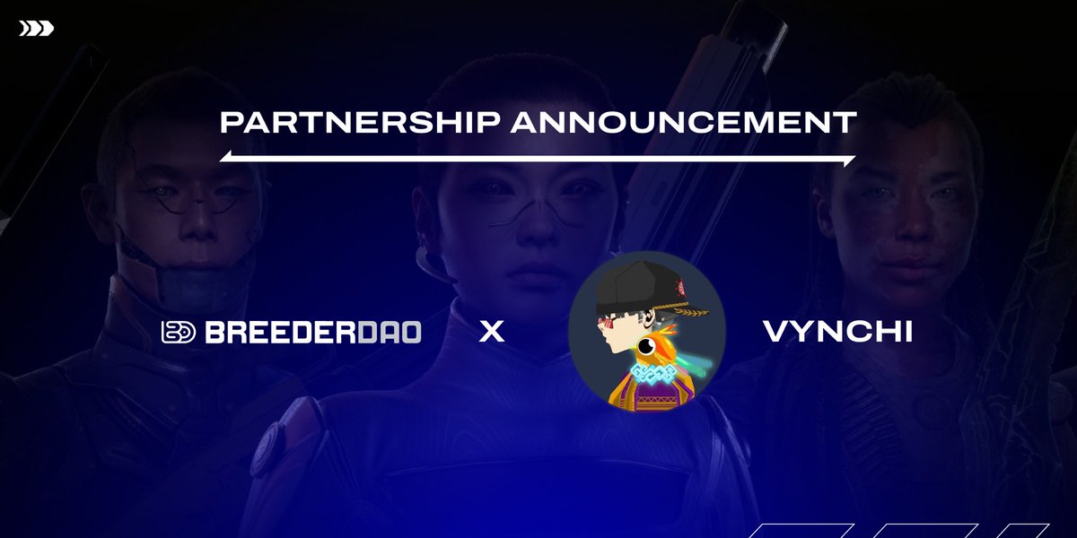 ANNOUNCEMENT 🔔 BreederDAO has officially partnered with @vynchi_, one of the up-and-coming experts on the buzzy Web3 sci-fi trading card game (TCG) @ParallelTCG 🤝👾 Vynchi will be steering the ship for BreederDAO on anything and everything Parallel // to guide newbie and…