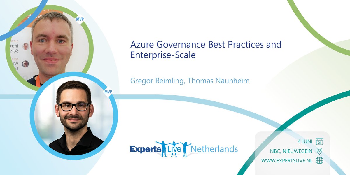 I'm very looking forward to talk with @GregorReimling about #Azure Governance and #EnterpriseScale at #ExpertsLiveNL. In this demo-driven session will also share our experience of new capabilities in CSPM and DevOps security. Save one of the last ticket: expertslive.nl