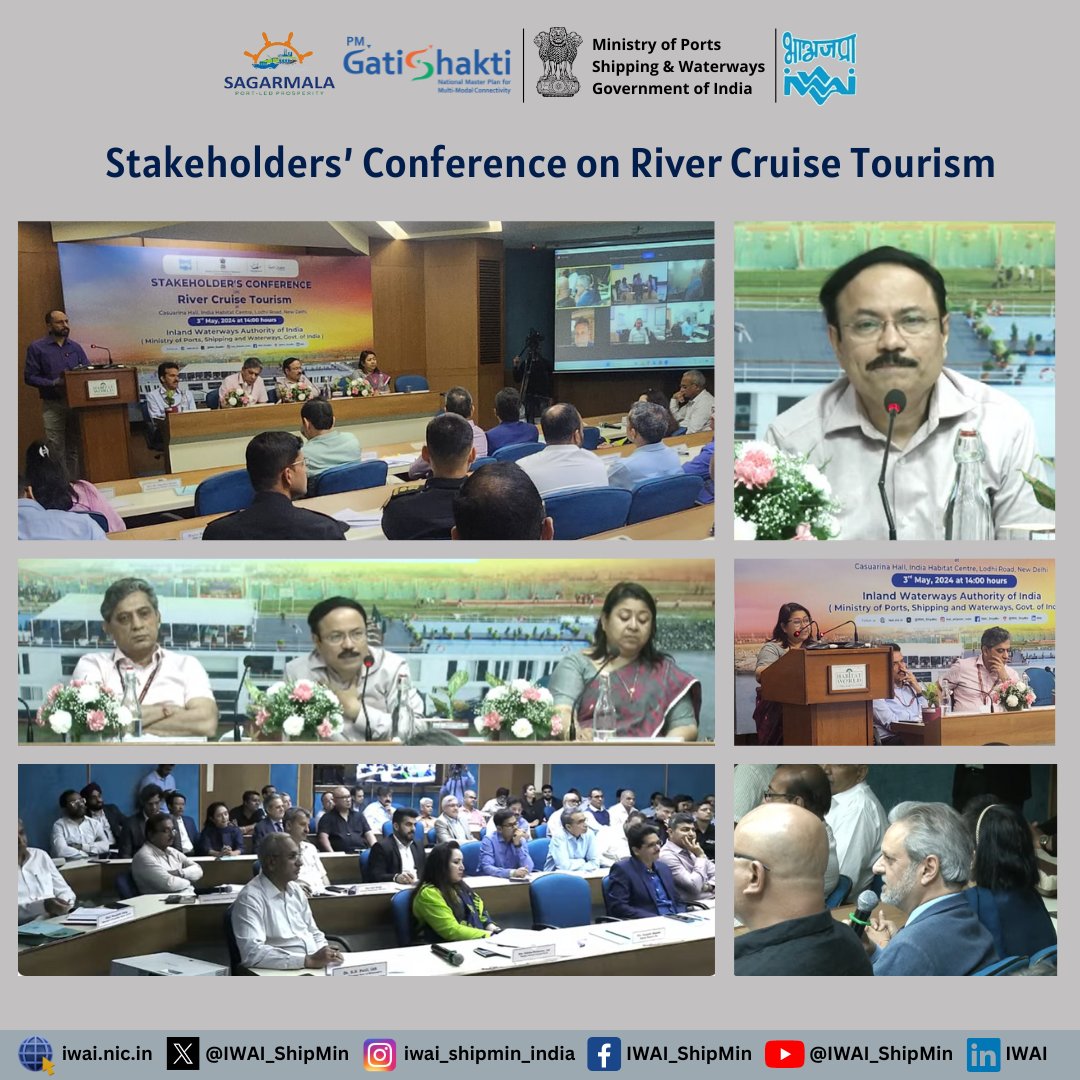 The stakeholders' consultative meet successfully concludes with exchange of ideas and thought-provoking discussion on ways to promote #River #cruise #tourism in India @shipmin_india @tourismgoi @ManishaSaxena10 @PIB_India @PIB_ShipMin @dgship_goi @shippingcorp @mygovindia