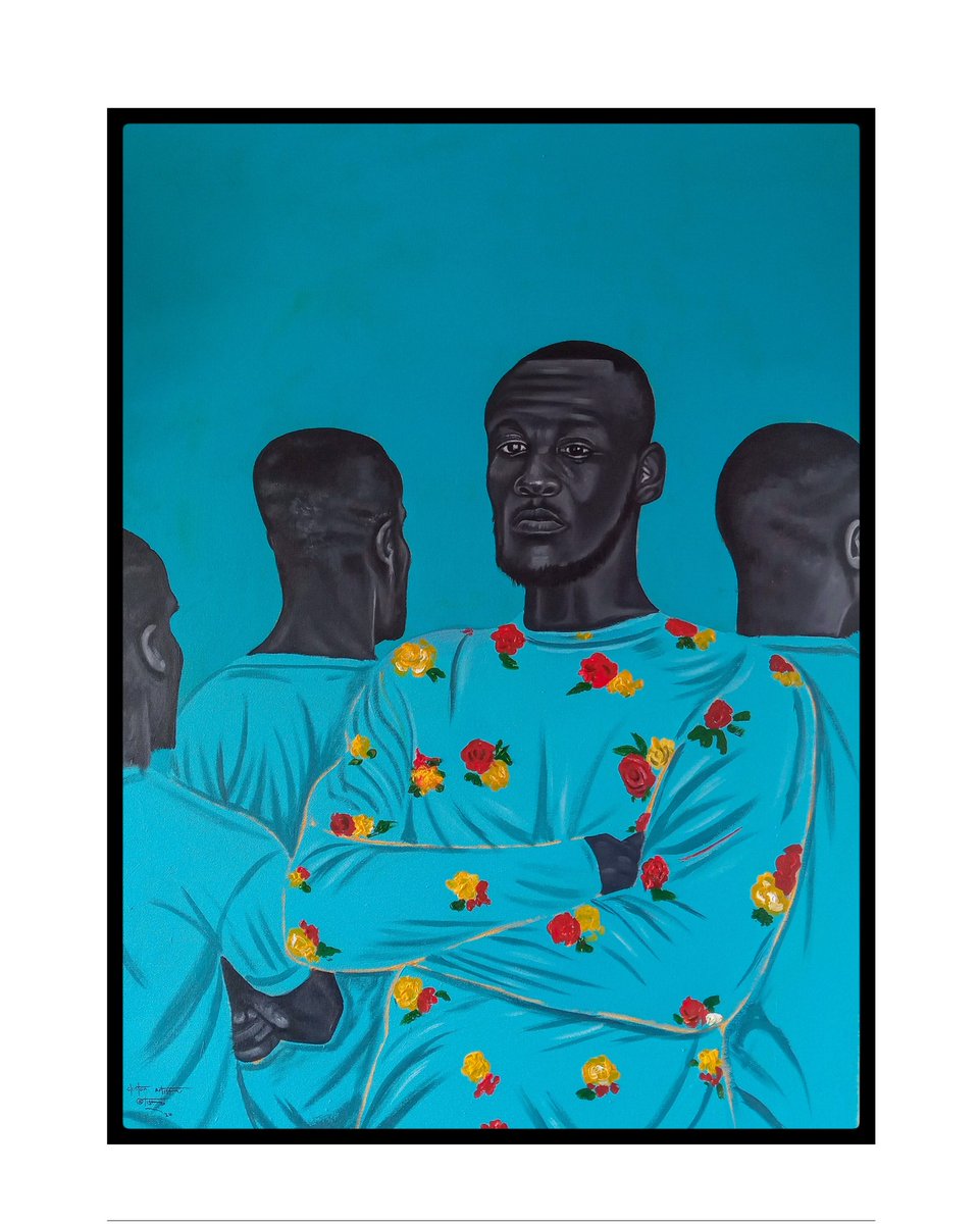 The one ,the chosen one 
Acrylic on canvas 
110x 80 cm #exhibition #museum #blackart #black #artisto #artcollector #collectors #contemporarypainting #contemporary