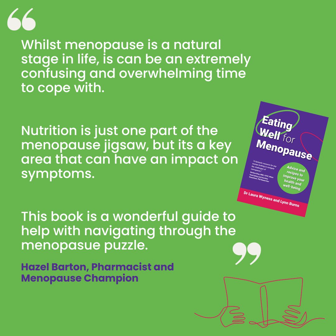🌟Fantastic to get comments like this from a fellow health professional & #Menopause Champion 🤩 📔👉🏻tinyurl.com/mv7sk6bt #EatingWellforMenopause #NewBook #Nutritionist @LynnBurnsRNutr