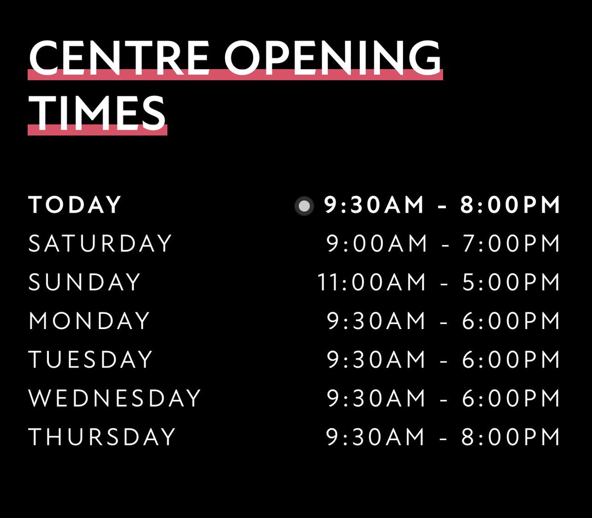 Do you know our bank holiday opening hours? 👀

#Openinghours #midsummerplace