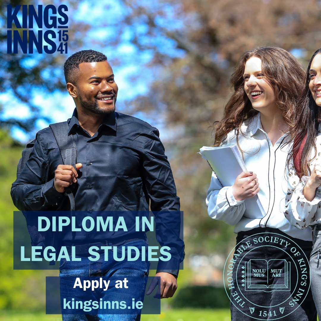 Did you know that, by doing the King’s Inns Diploma in Legal Studies, you are eligible to sit the Barrister-at-Law entrance examination? Apply now & become a King’s Inns student this September👉 kingsinns.ie/education/dipl… #studylaw #onlinelearning #law #legalstudies #kingsinns