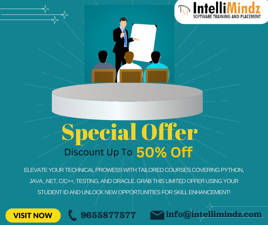 Unlock the gateway to software development with Intellimindz! Get 30% off all courses until April 22nd. Elevate your career journey at intellimindz.com. #training #career #growth #summeroffer