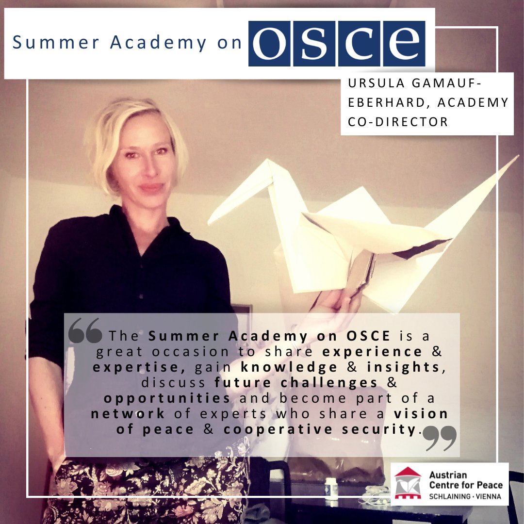 CALL FOR APPLICATIONS - Take the chance and apply for the SUMMER ACADEMY on @OSCE! ➡️Dates: 7 – 14 September 2024 ➡️Place: Stadtschlaining, Austria ➡️Further information: tinyurl.com/4xydda6s