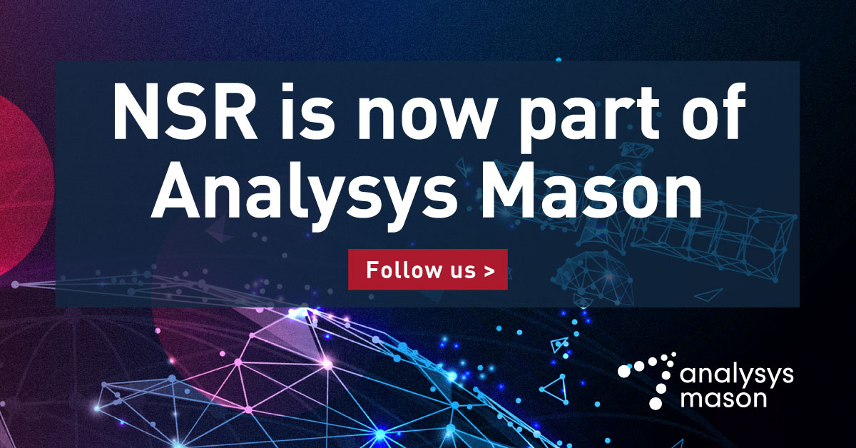 NSR (@nsr_satcom) on Twitter photo Following the acquisition of NSR by Analysys Mason in May 2022, we will no longer be using this X page.
Follow <a href="/AnalysysMason/">Analysys Mason</a> for the latest updates on space and satellites, and technology, media and telecoms insights, news and thought leadership. Following the acquisition of NSR by Analysys Mason in May 2022, we will no longer be using this X page.
Follow <a href="/AnalysysMason/">Analysys Mason</a> for the latest updates on space and satellites, and technology, media and telecoms insights, news and thought leadership.