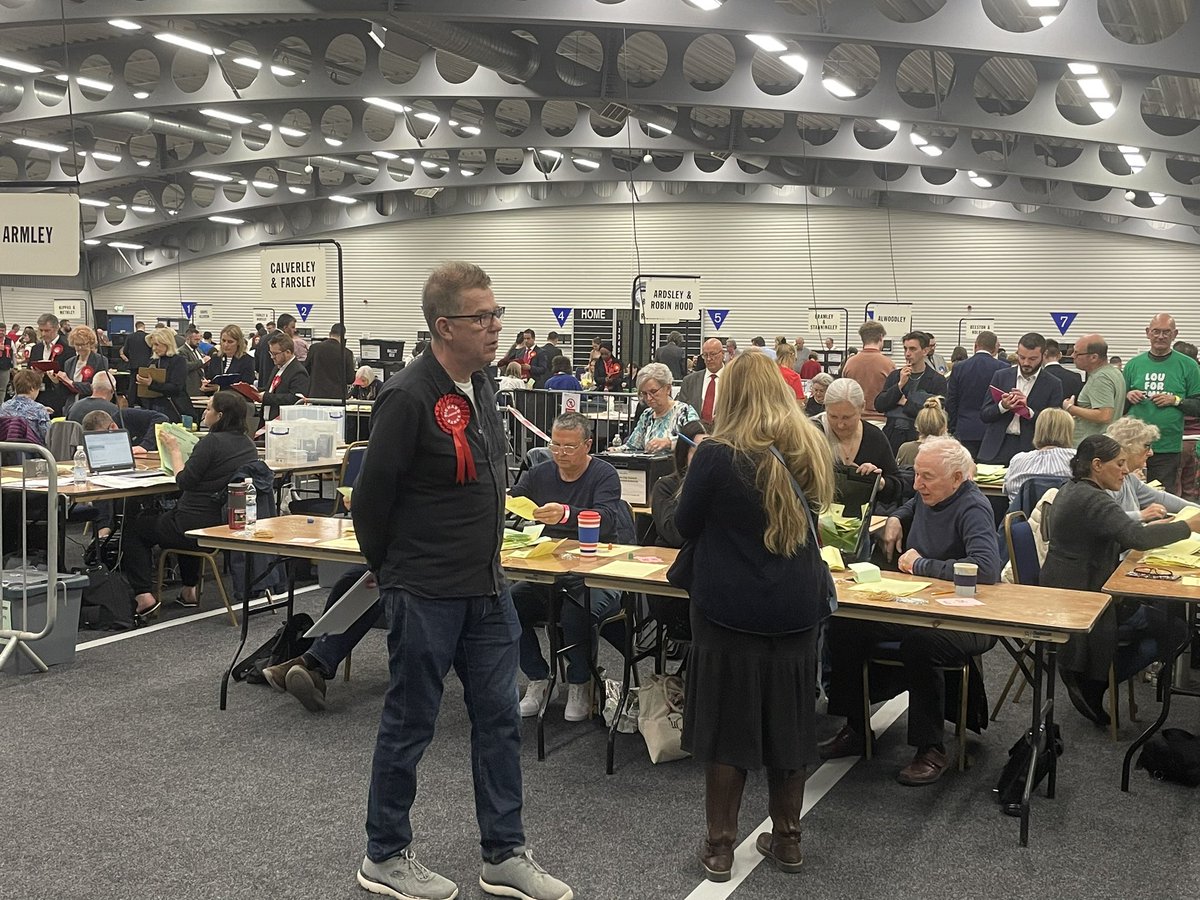 The local election count is under way at the John Charles Centre for Sport. We will bring you the results from Armley, Bramley & Stanningley, Calverley & Farsley, Farnley & Wortley, Kirkstall and Pudsey wards later this afternoon