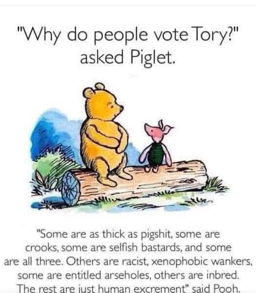 #ToryBrokenBritain  #TorySewageParty 🚽🧻#PintSizedLoser #RishiSunak #LocalElections2024 #LocalElections #Foodbanks #Homelessness #MentalHealth #Carers 🦽 #SicknoteCulture #GP #NHS #DWP #Disabilities #PIP #ESA #HMRC #Benefits #GeneralElectionNow   #FuckTheTories 🖕