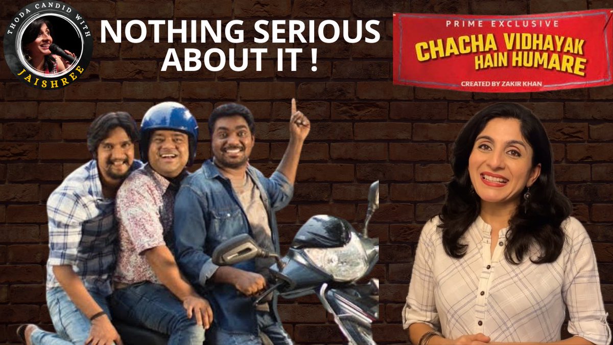 NOTHING SERIOUS ABOUT IT! - Chacha Vidhayak Hain Humare review | Thoda Candid with Jaishree 
@jaishree_sethi  
YT 🔗 youtu.be/YqRelTGy6Nw?si… 

#thodacandid @Zakirism #ChachaVidhayakHainHumare #ComedySeries #IndianComedy #AmazonPrime #HilariousHumor #LaughOutLoud #IndianWebSeries