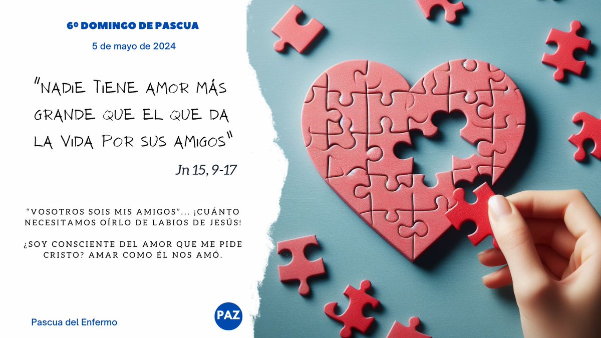 #EsDomingo El buen ejemplo de una persona siempre nos deja algo grabado en nuestro corazón. Nos dan ganas de querer imitar sus acciones. Y, si sabemos esto, ¿por qué nos cuesta tanto imitar el amor de Cristo y ponerlo en práctica con nuestros semejantes? #ComparteTuFe