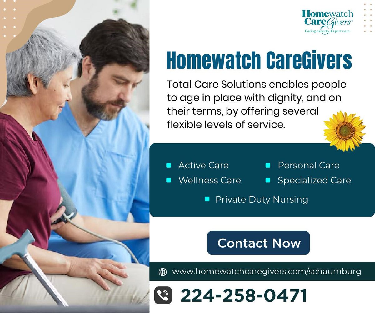 Don't let your loved ones age in fear. 
#HomeWatch #CareGivers Total #CareSolutions provides the perfect level of in- #homecare to empower them to live independently with dignity and peace of mind. 
Learn more about our flexible service options today!
#eldercare #childcare